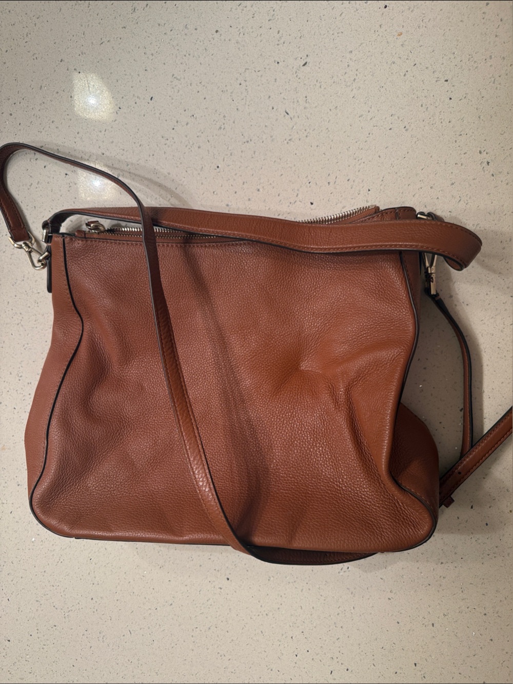 kate spade Brown Pebbled Leather Hobo Shoulder Bag - Picture 3 of 7